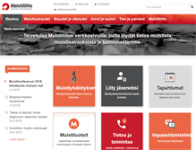 Tablet Screenshot of muistiliitto.fi